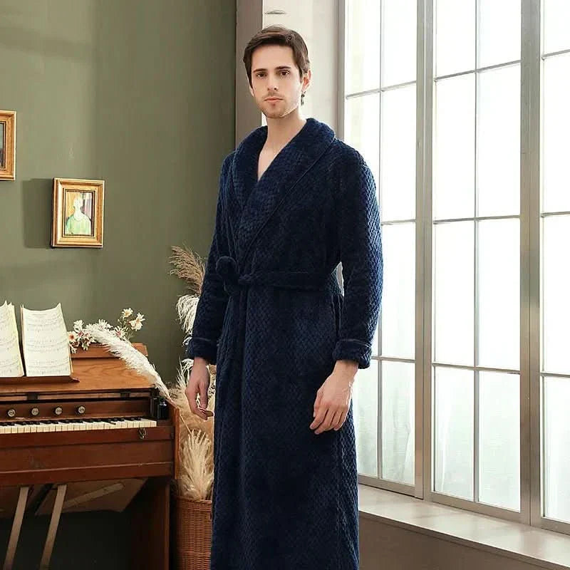 SnuggleNest Cozy Plush Couple Pajamas for Autumn and Winter