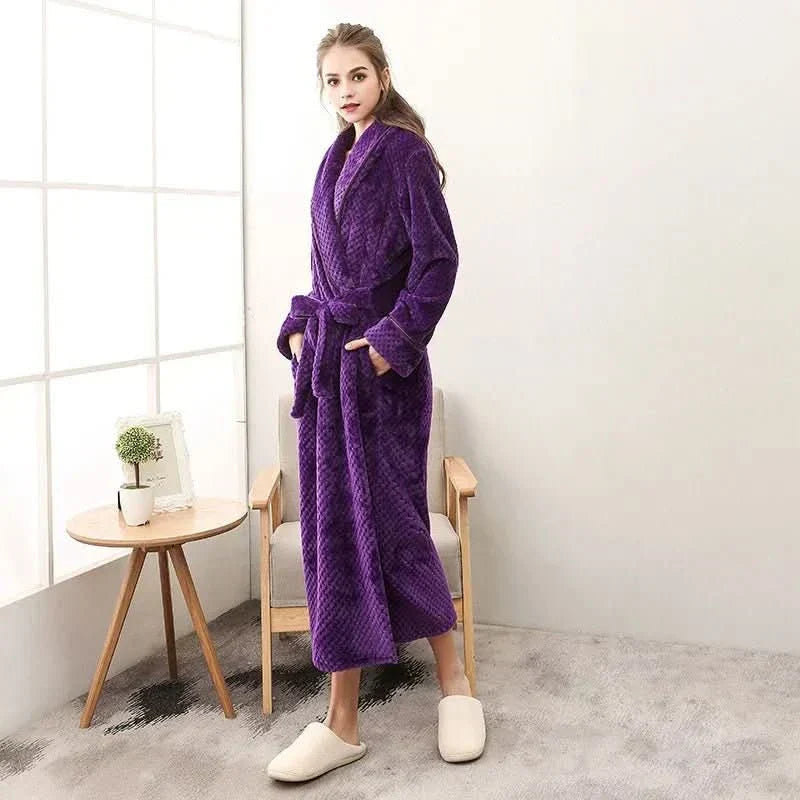 SnuggleNest Cozy Plush Couple Pajamas for Autumn and Winter