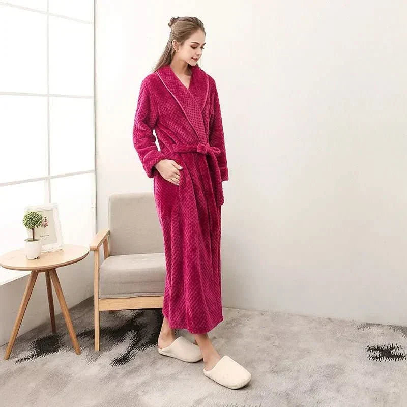SnuggleNest Cozy Plush Couple Pajamas for Autumn and Winter