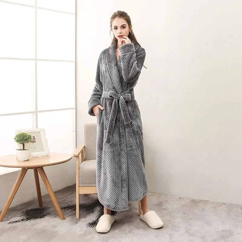 SnuggleNest Cozy Plush Couple Pajamas for Autumn and Winter