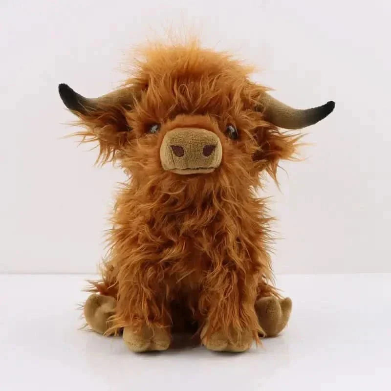 Soft Highland Cow Plush Toy For Cuddle Friends At Home