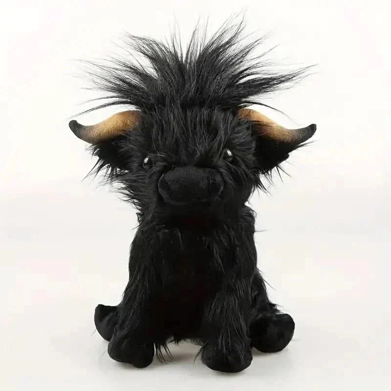 Soft Highland Cow Plush Toy For Cuddle Friends At Home