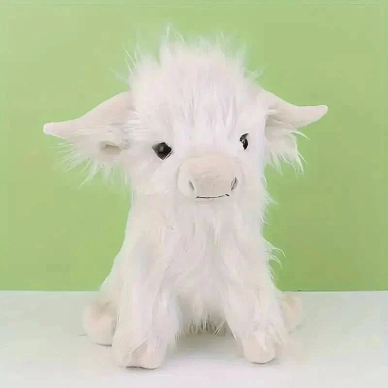 Soft Highland Cow Plush Toy For Cuddle Friends At Home