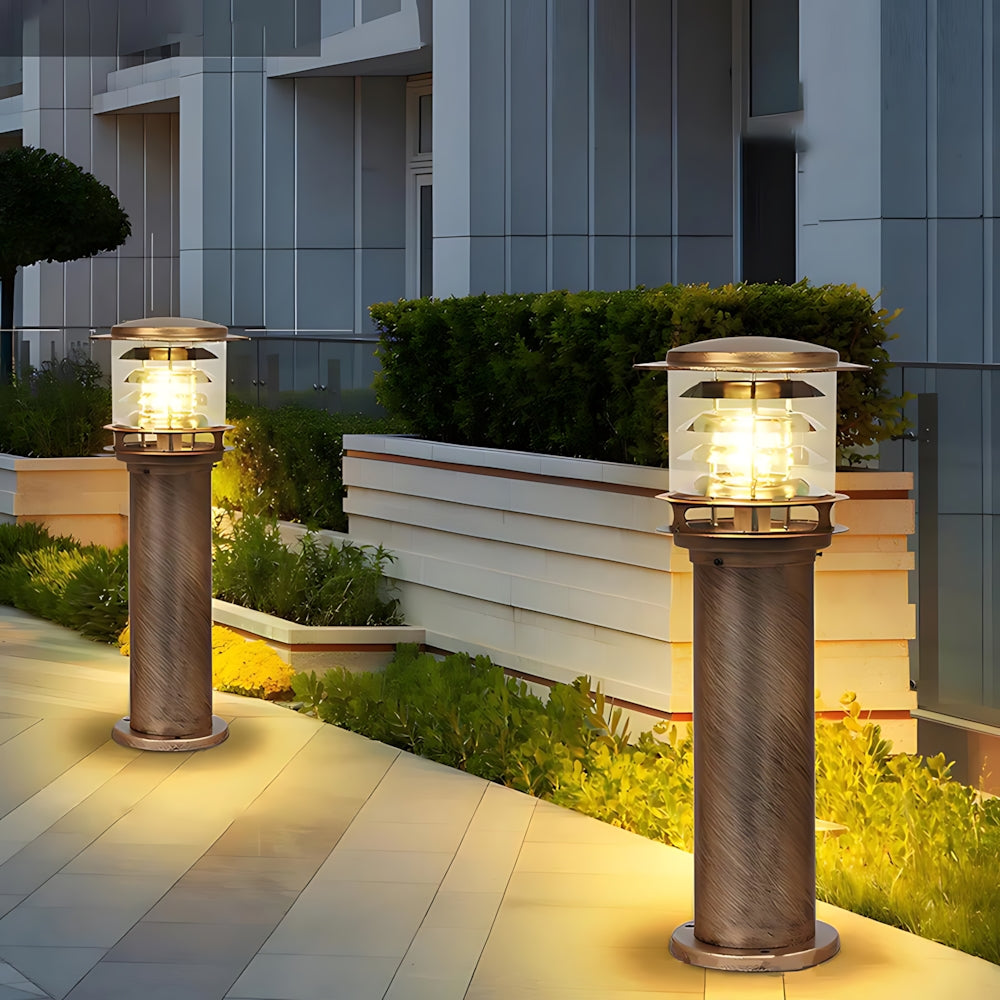 Lâmpada de Jardim Exterior em Alumínio, Luminária de Pé para Caminho com Proteção IP65 para Entrada de Automóveis