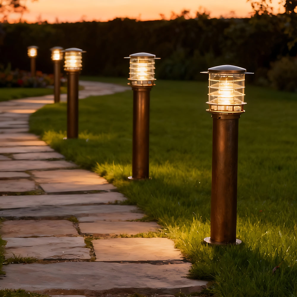 Lâmpada de Jardim Exterior em Alumínio, Luminária de Pé para Caminho com Proteção IP65 para Entrada de Automóveis