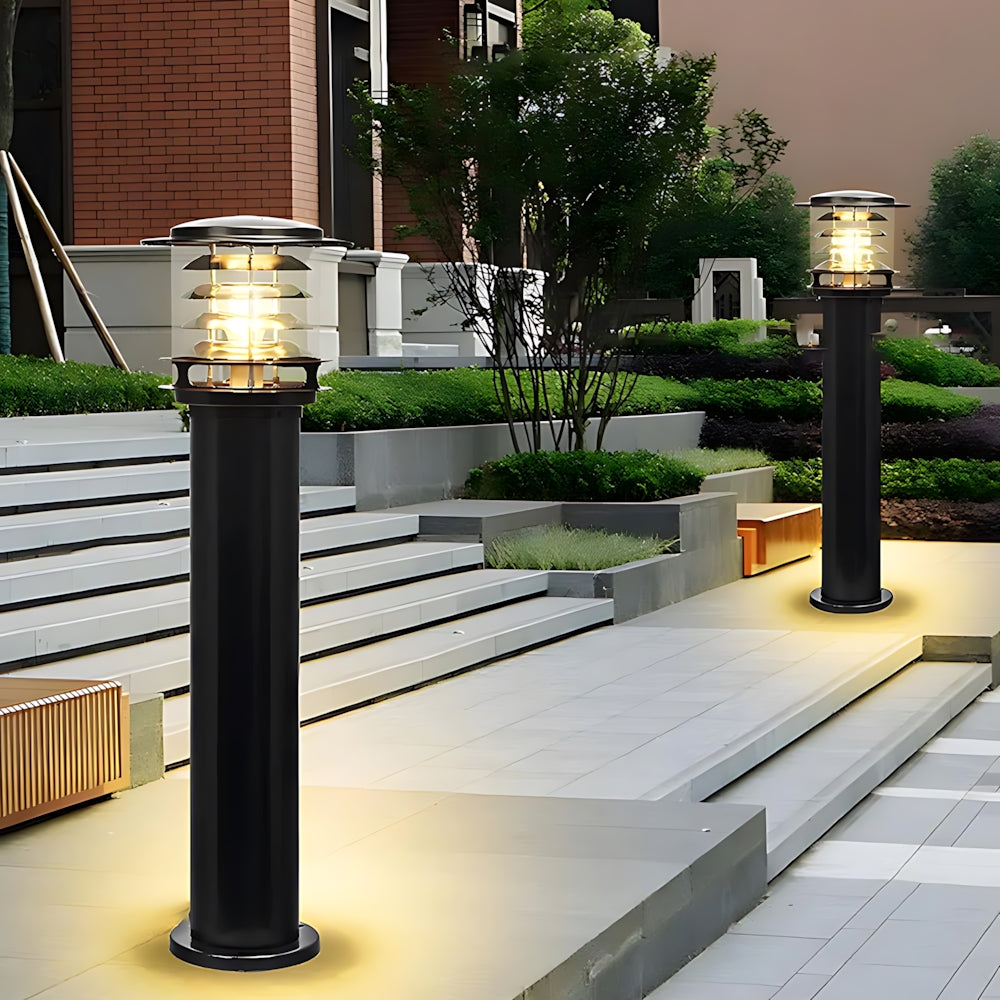 Lâmpada de Jardim Exterior em Alumínio, Luminária de Pé para Caminho com Proteção IP65 para Entrada de Automóveis