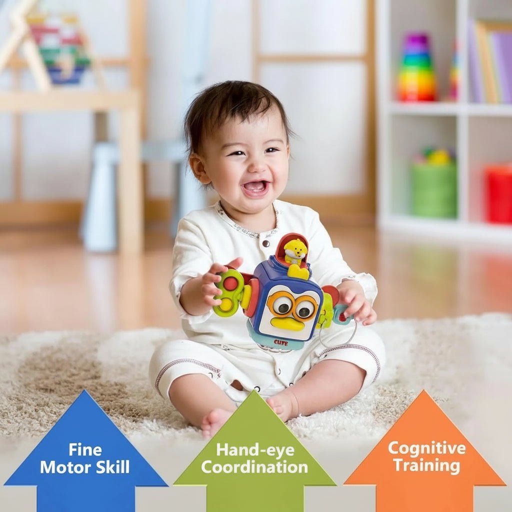 MindVoyage 6-In-1 Activity Board For Cognitive Development And Practical Learning