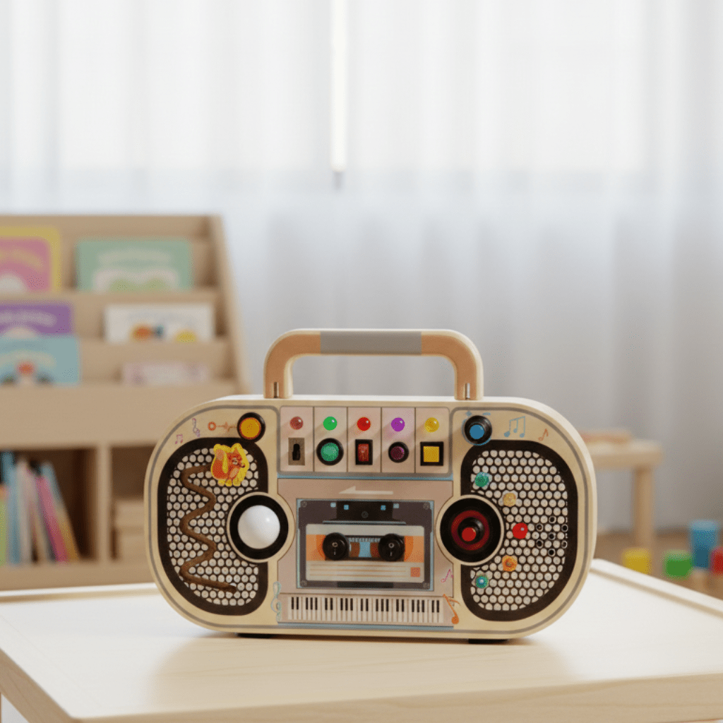 BirchLine Montessori Wood Learning Board For Fine Motor Skills And Discovery
