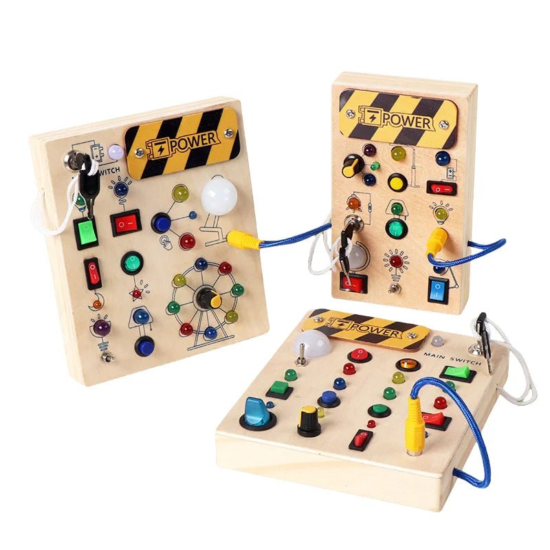 BirchLine Montessori Wood Learning Board For Fine Motor Skills And Discovery
