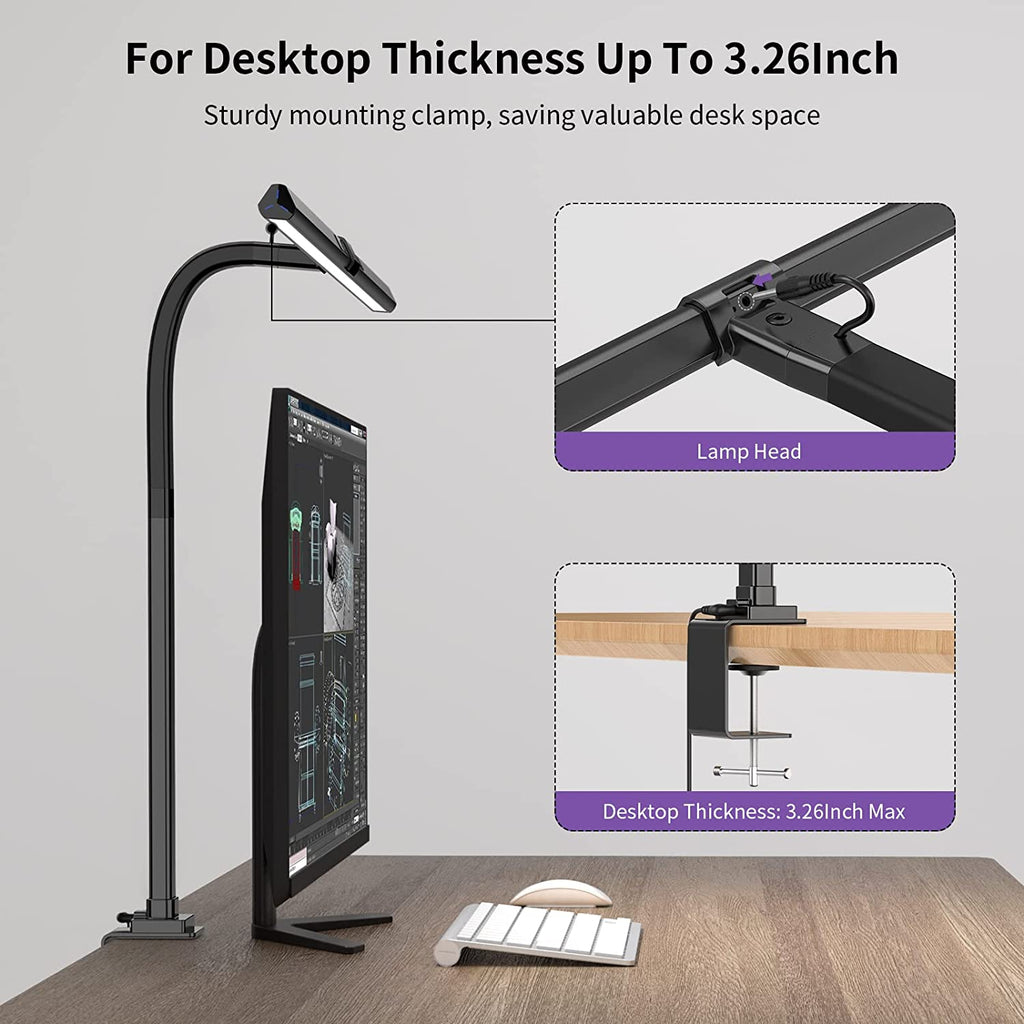 Architect Clamp Desk Lamp Delivers Bright LED Illumination For Your Home Office