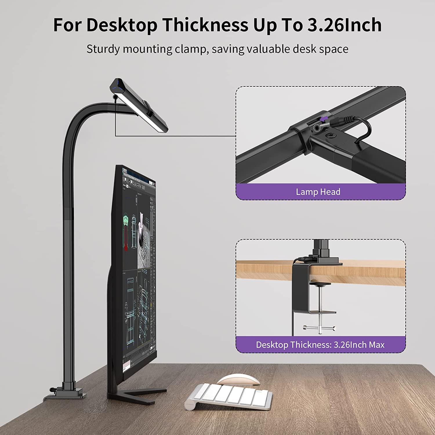 Architect Clamp Desk Lamp Delivers Bright LED Illumination For Your Home Office