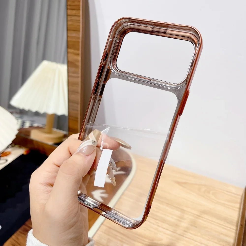 ClearGuard Ultra Thin iPhone 17 Case With Foldable Camera Stand And Glass Protection