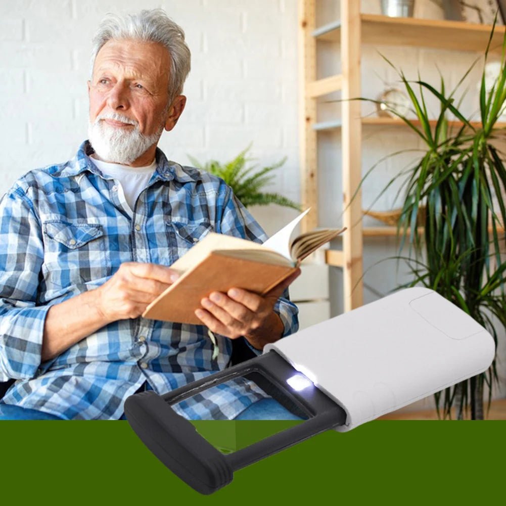 ClarityScope Foldable 4x LED Pocket Magnifier For Clear Reading And Details
