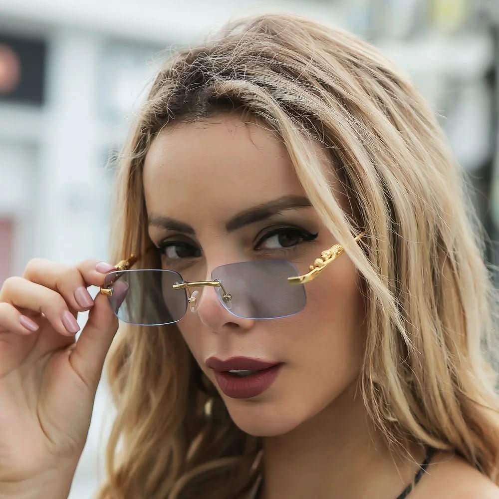Sluneční brýle NovaTide Leopard Head bez obrouček s ochranou UV400