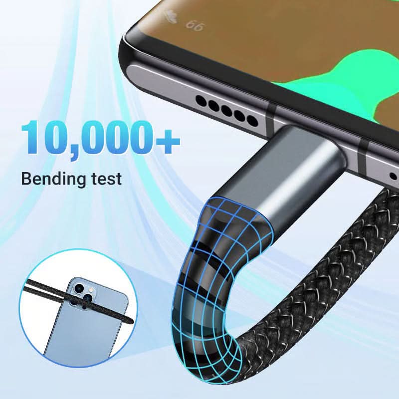 LumaCharge Transparent Led Fast Charging Cable 3-In-1