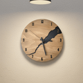 TimberAura Elegant Wooden Wall Clock With Timeless Charm For Modern Living