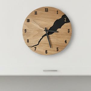 TimberAura Elegant Wooden Wall Clock With Timeless Charm For Modern Living