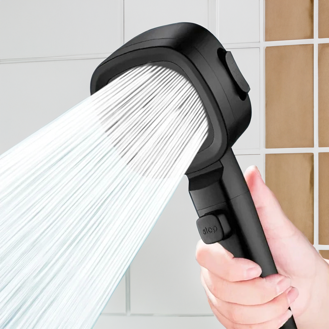 Shower Head With Adjustable High-Pressure Filtration Unit