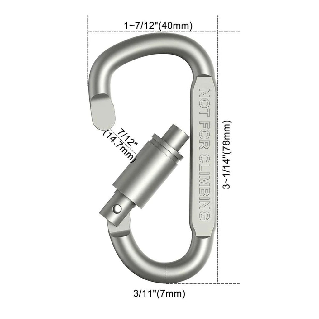 TrailClasp Lockable Aluminum Hook Set for Outdoor and Everyday Use