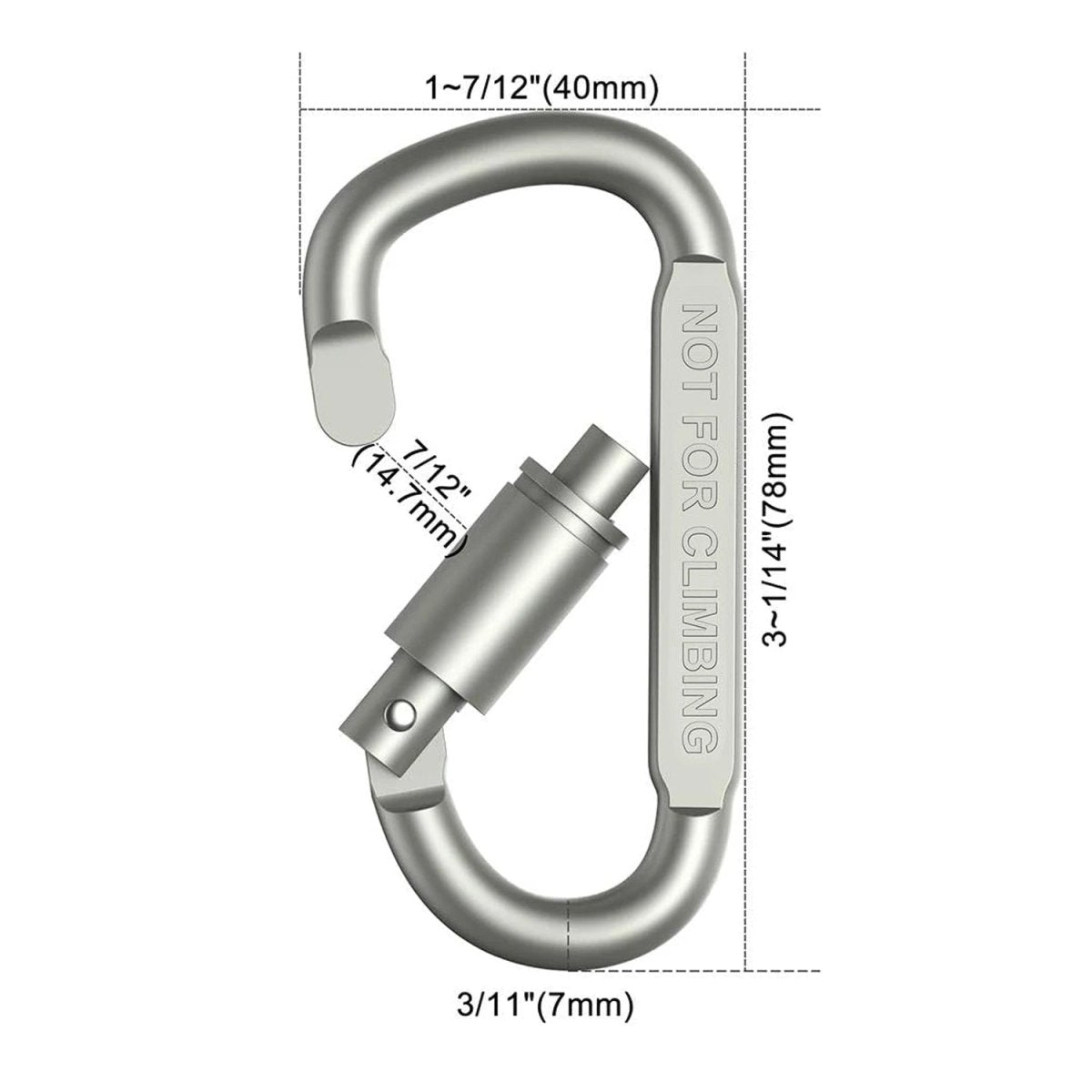 TrailClasp Lockable Aluminum Hook Set for Outdoor and Everyday Use