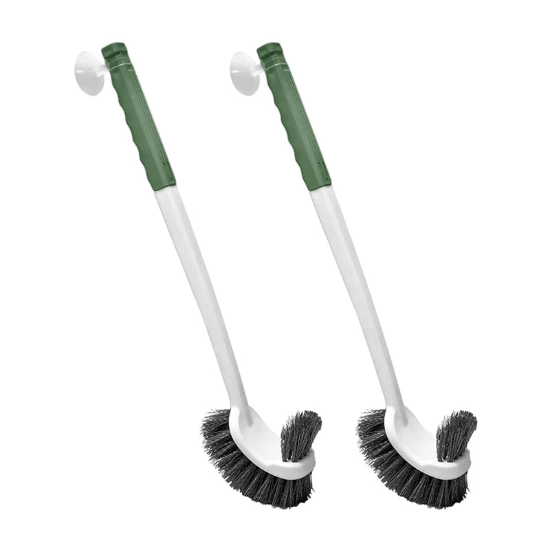 AeroReach Wall-Mounted Double-Sided Toilet Brush For Deep Cleaning