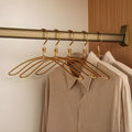 Aeronix Heavy Duty Extra Wide Aluminum Clothes Hanger Set Of Six