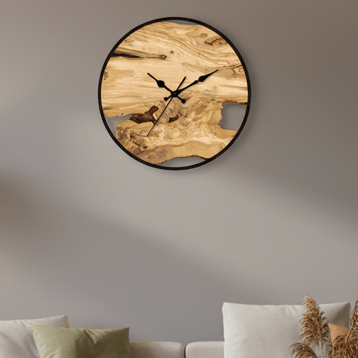 LumiAstra Klarer Acryl-Wanduhr für modernes minimalistisches Wohndekor