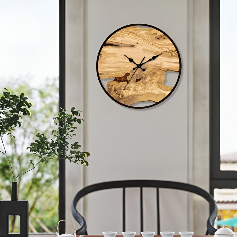 LumiAstra Klarer Acryl-Wanduhr für modernes minimalistisches Wohndekor