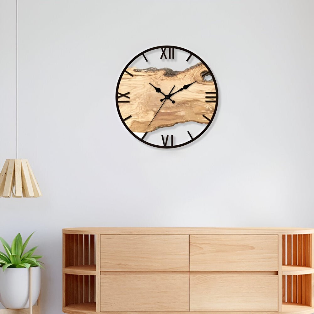 LumiAstra Klarer Acryl-Wanduhr für modernes minimalistisches Wohndekor