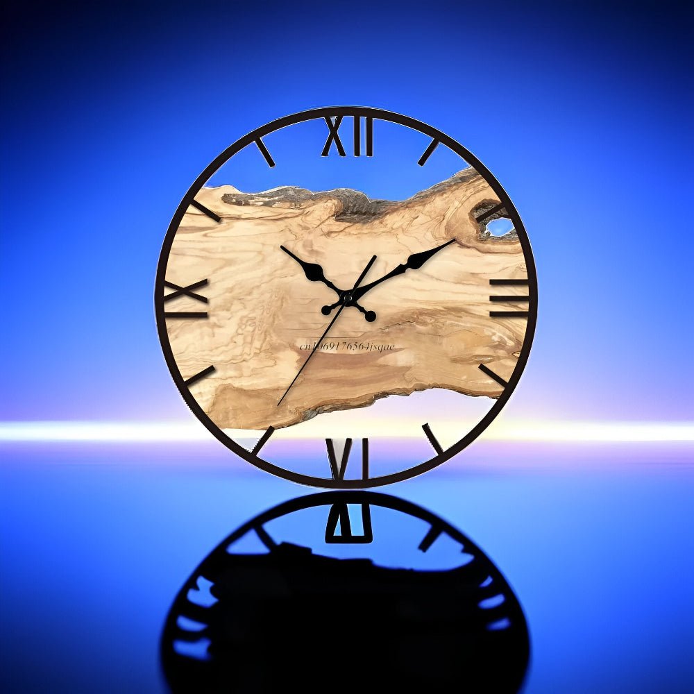LumiAstra Klarer Acryl-Wanduhr für modernes minimalistisches Wohndekor
