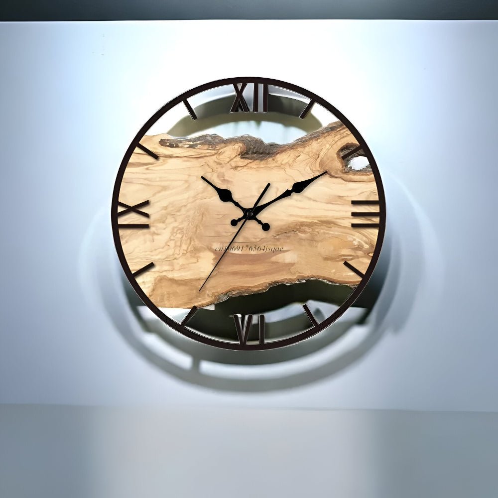 LumiAstra Klarer Acryl-Wanduhr für modernes minimalistisches Wohndekor