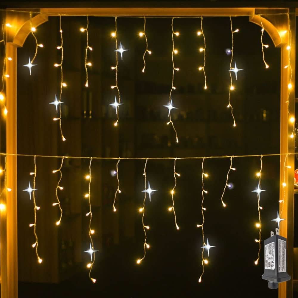 NovaHaven LED-Gartenvorhang 4 m x 0,6 m mit wetterfester Eleganz