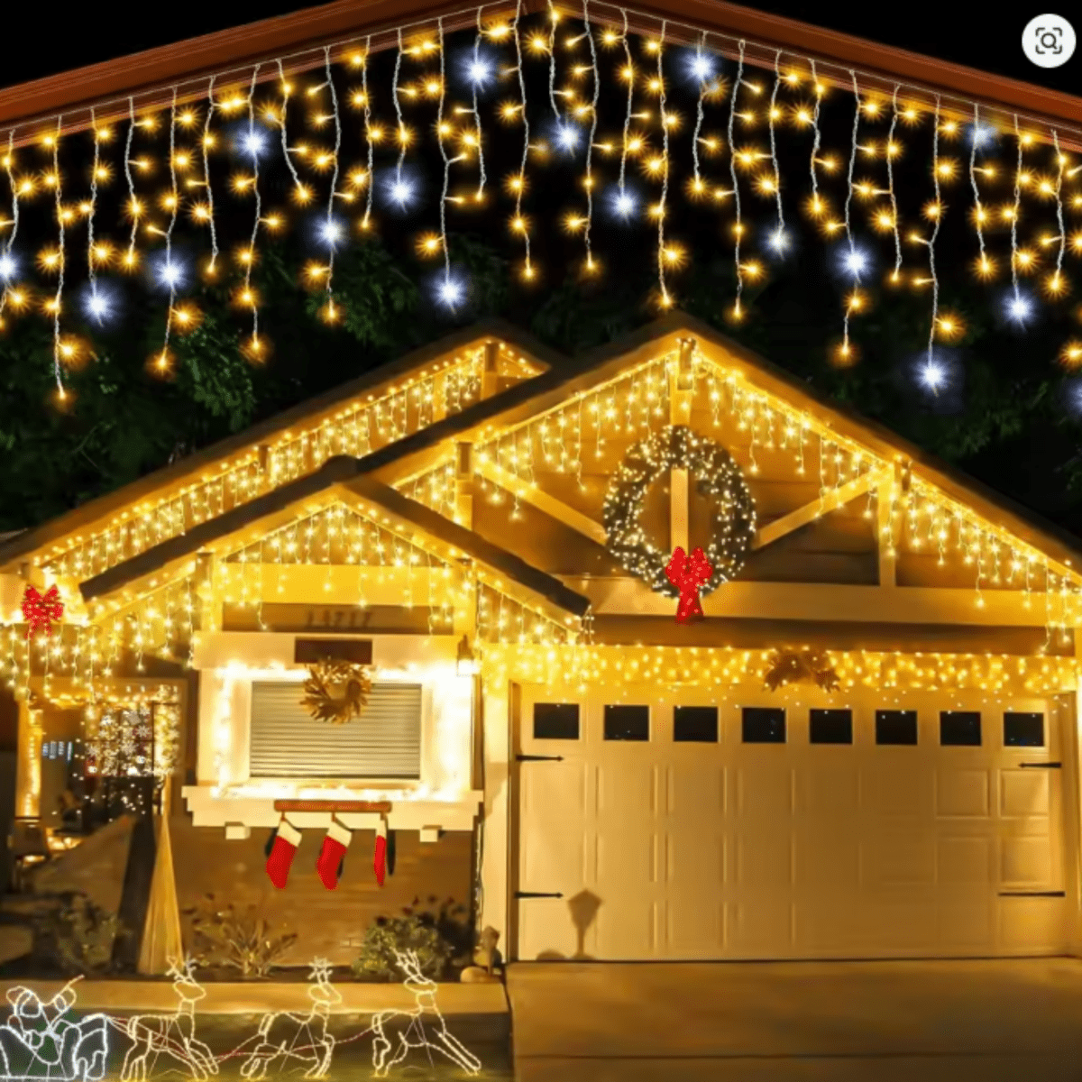 NovaHaven LED-Gartenvorhang 4 m x 0,6 m mit wetterfester Eleganz