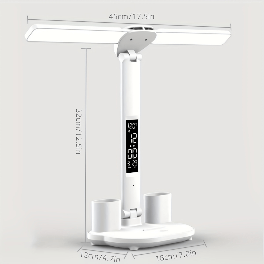 NovaLume Dual-Head LED Desk Lamp With Touch Control And USB Power Supply