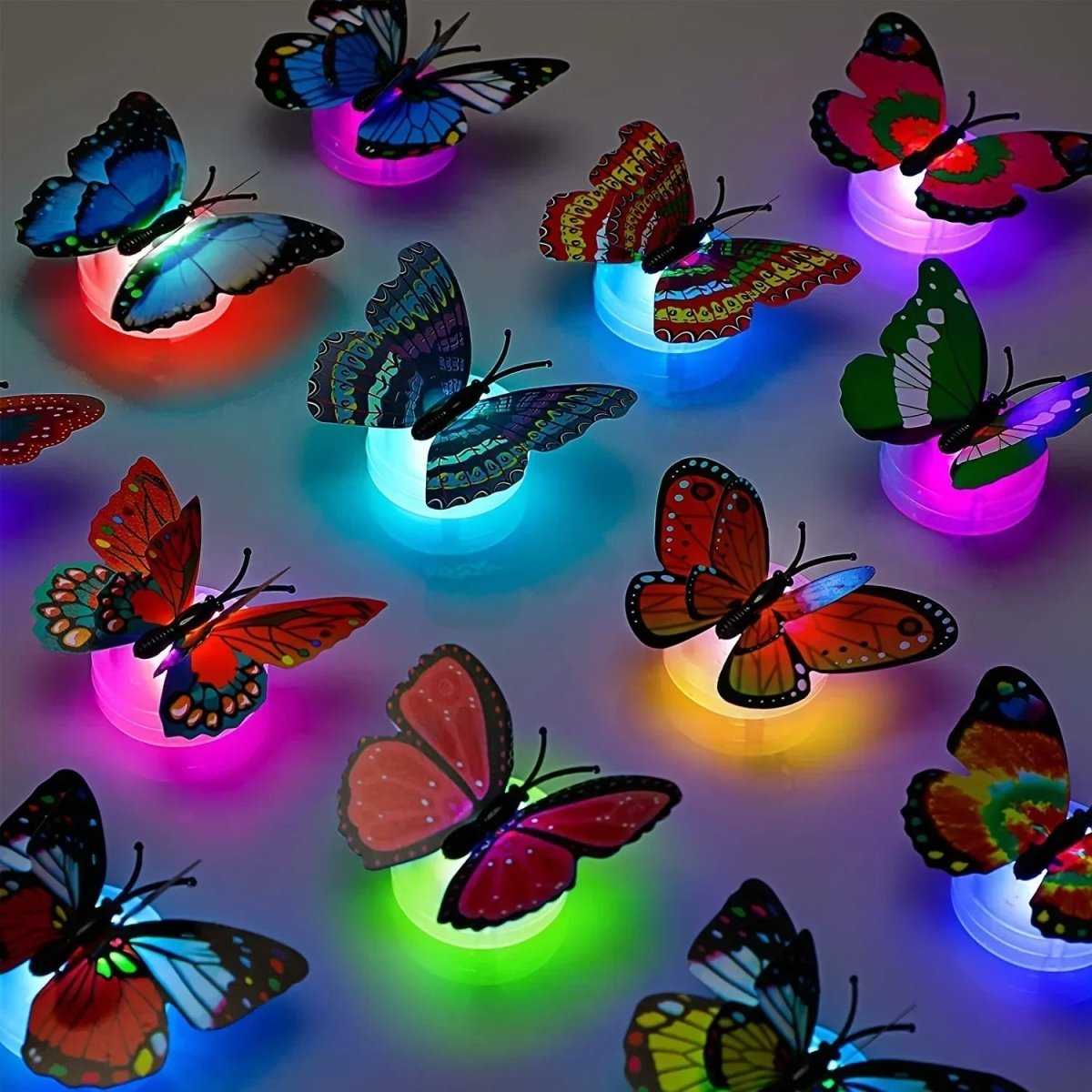 NovaFlutter 3D LED Butterfly Wall Sticker for Magical Night Lighting