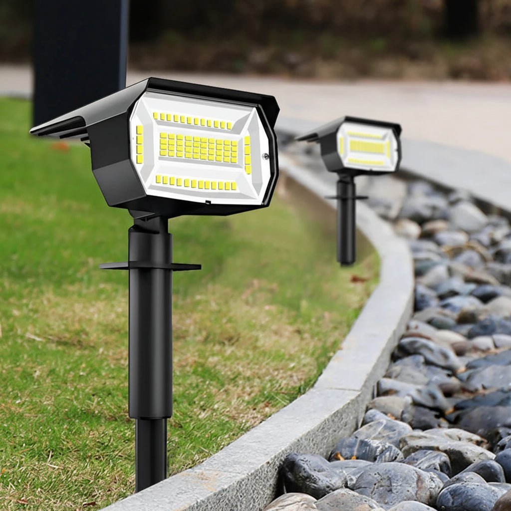 LumaVista Solar-Powered Landscape Spotlights With Adjustable Brightness