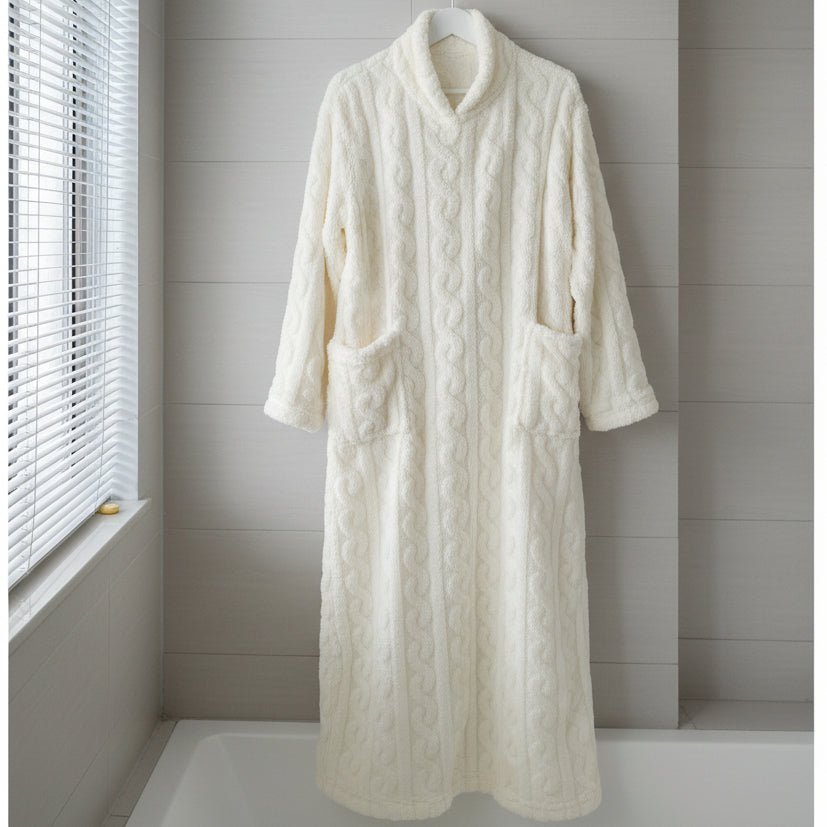 LunaHaven Classic Cotton Flannel Nightgown With Warm, Elegant Comfort