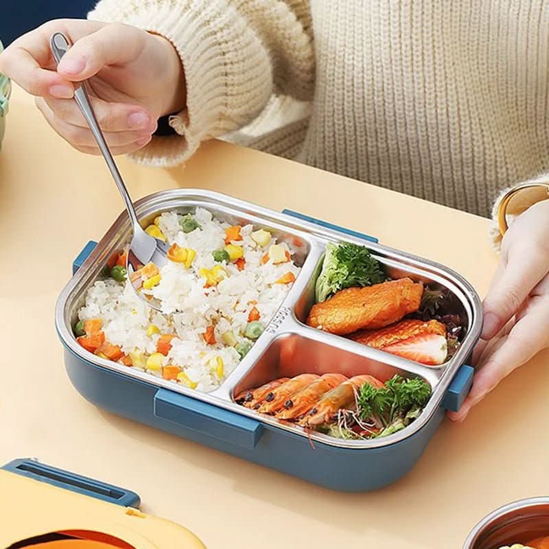NovaLid Rustfri Stålværktøjskasse Med Lækagesikker Låg Og Tre Rumskiller