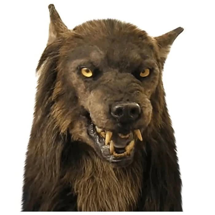 LunaHowl realistická vlkodlačí maska na Halloween a cosplay