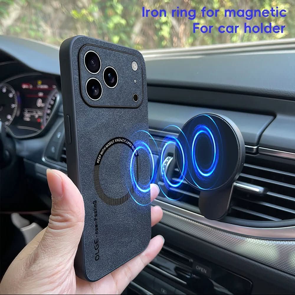 LuxeHide Premium Leather MagSafe Case for iPhone 11 to 17 Series