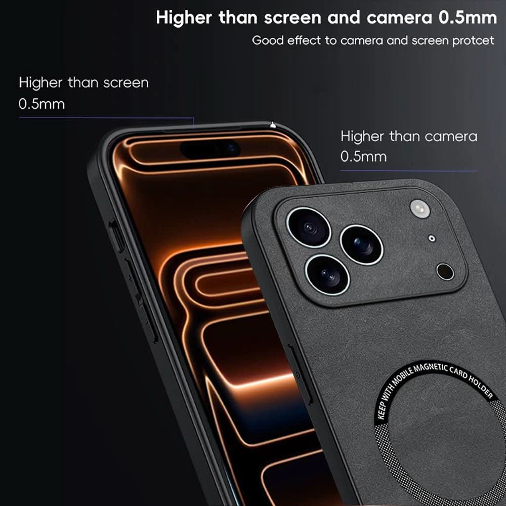 LuxeHide Premium Leather MagSafe Case for iPhone 11 to 17 Series