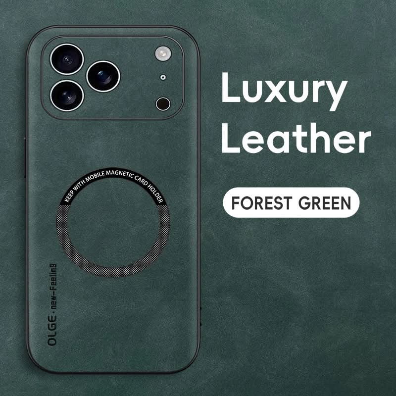 LuxeHide Premium Leather MagSafe Case for iPhone 11 to 17 Series