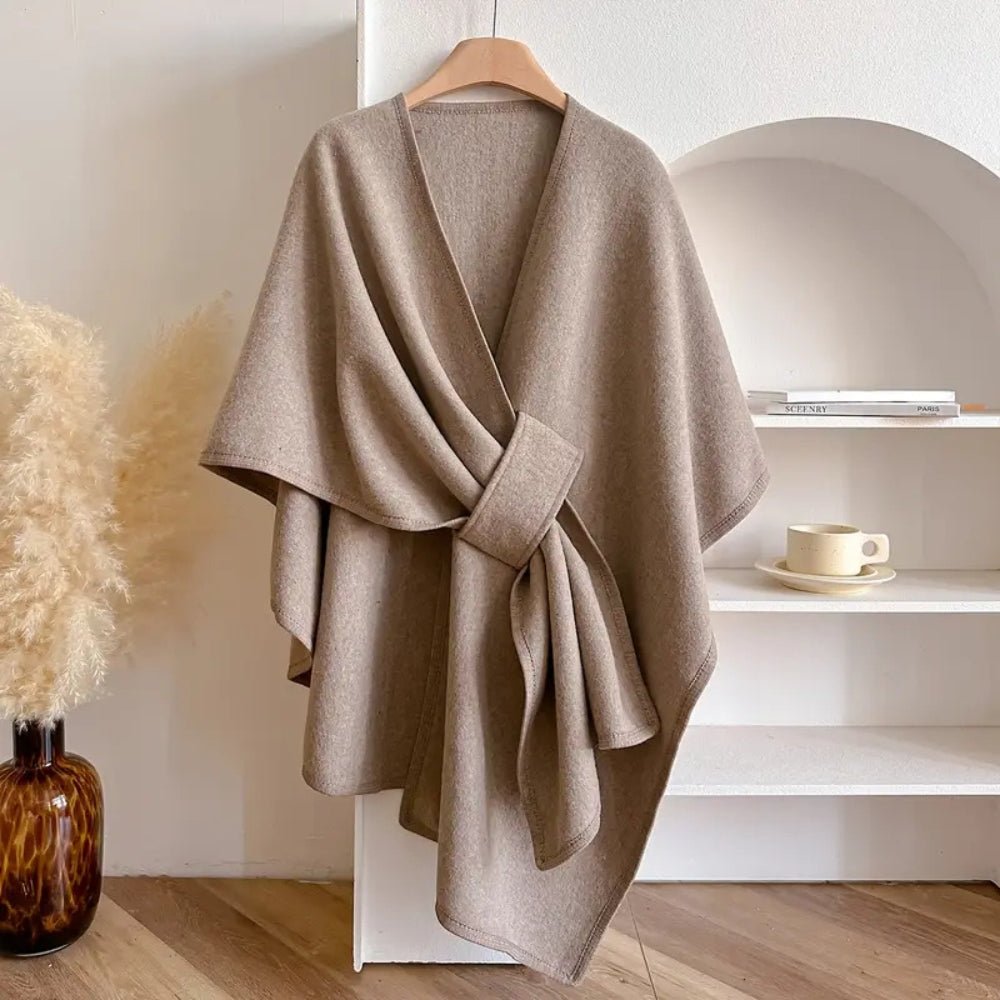 AzureWrap All-Season Luxe Poncho Scarf Coat For Everyday Elegance