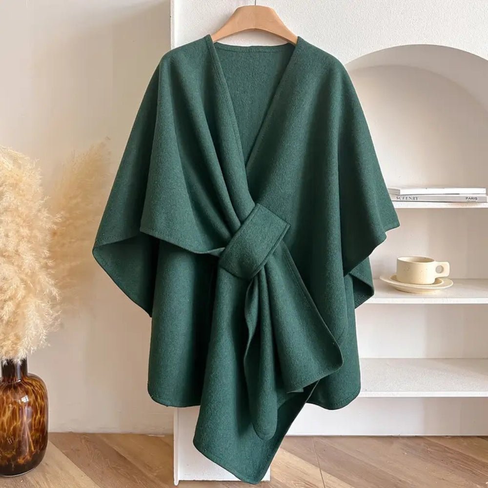 AzureWrap All-Season Luxe Poncho Scarf Coat For Everyday Elegance