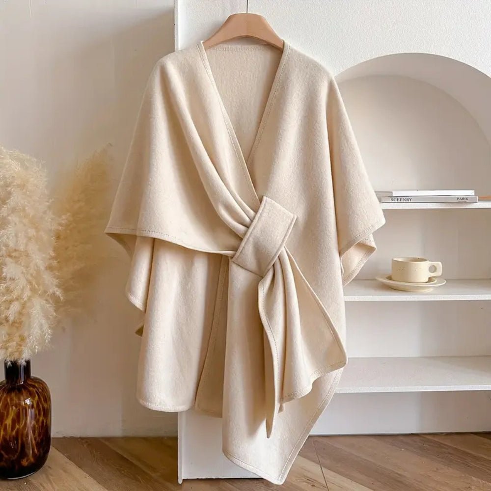AzureWrap All-Season Luxe Poncho Scarf Coat For Everyday Elegance
