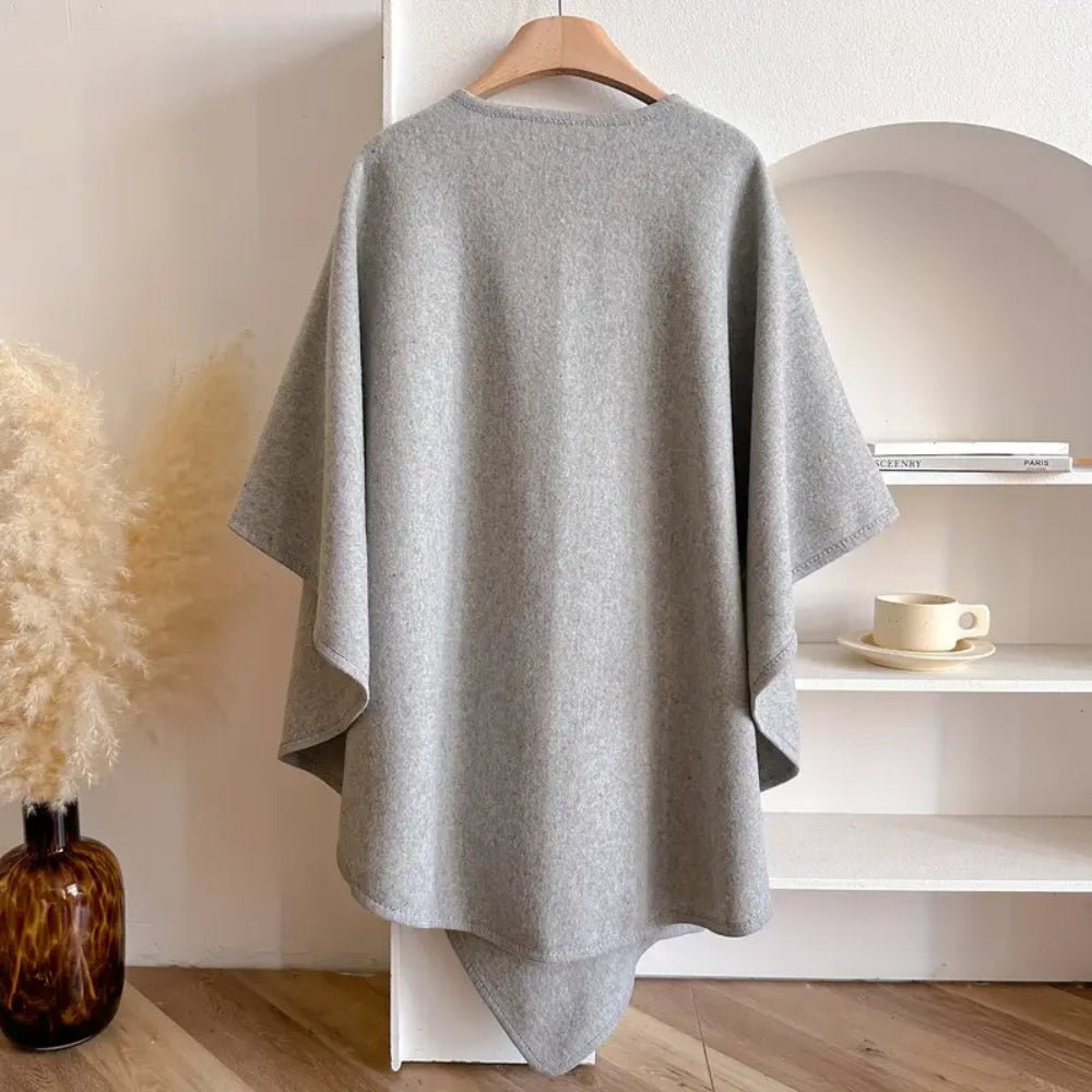 AzureWrap All-Season Luxe Poncho Scarf Coat For Everyday Elegance
