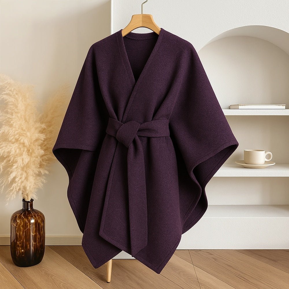AzureWrap All-Season Luxe Poncho Scarf Coat For Everyday Elegance