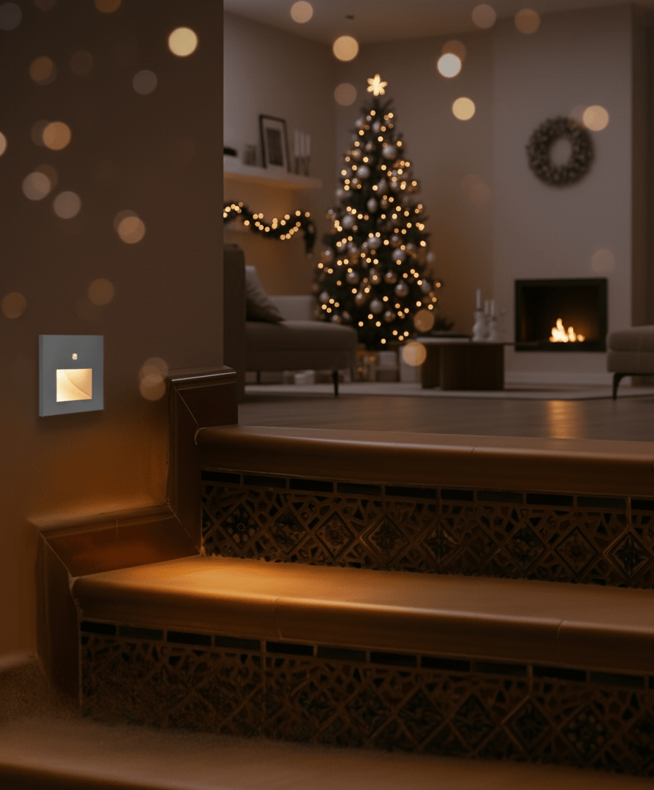 LumaGlow Durable LED Wall Light With Aluminum And Motion Sensor