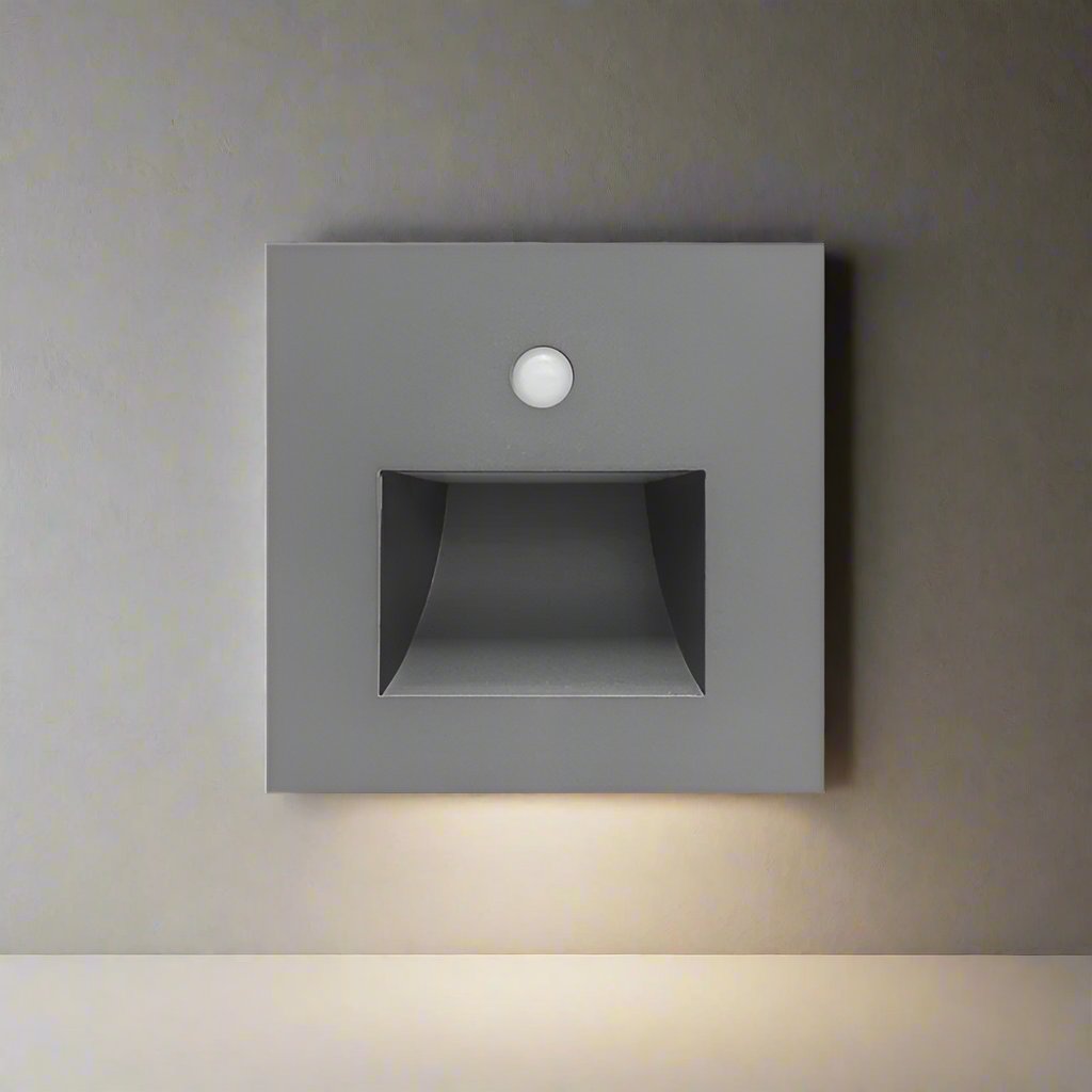 LumaGlow Durable LED Wall Light With Aluminum And Motion Sensor