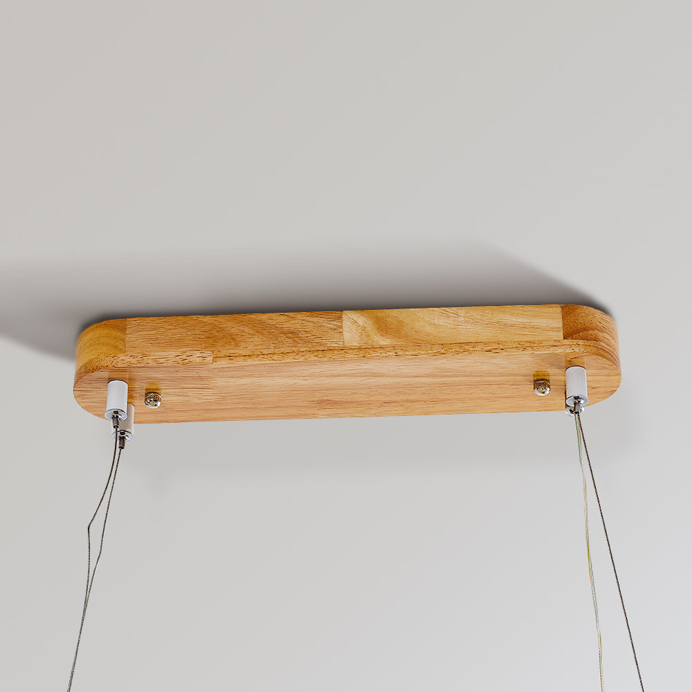 NovaHaus Lunara Modern Pendant Lamp In Metal And Wood For Contemporary Interiors